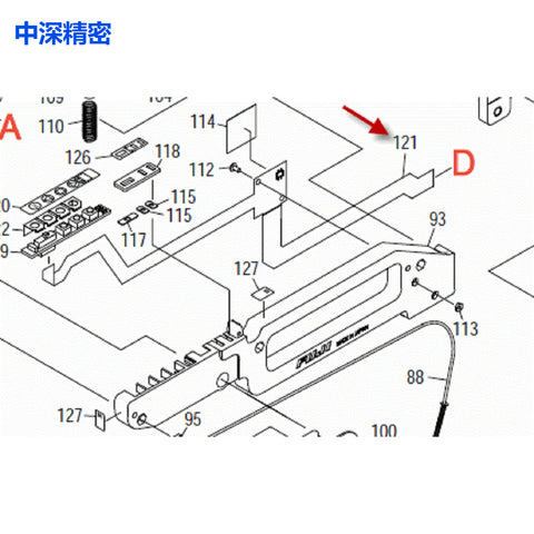 FUJI SMT NXT XK05471 2AGKFA000201 Feeder BOARD, PRINTED CIRCUIT