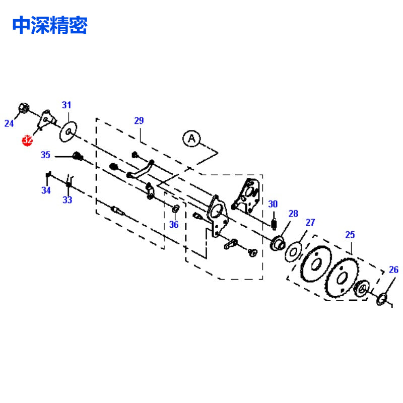 E1130-706-C00 E1130706C00 WHEEL PLATE JUKI SMT ATF CTF CTFR Feeder Spare Parts - JM-Merex SMT Spare Parts SuperMarket
