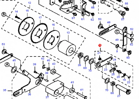 JUKI FTF32-72mm Feeder SWING PLATE ASM. E61067060A0 E6106-706-0A0